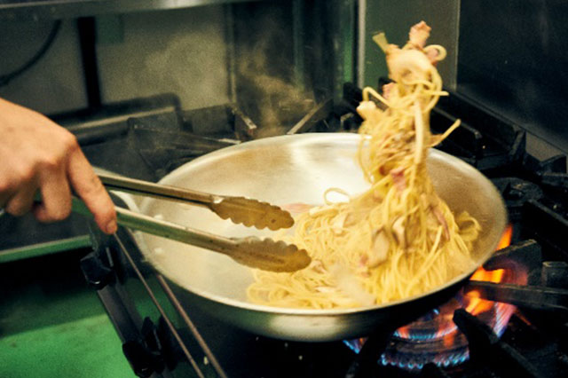 パスタの調理