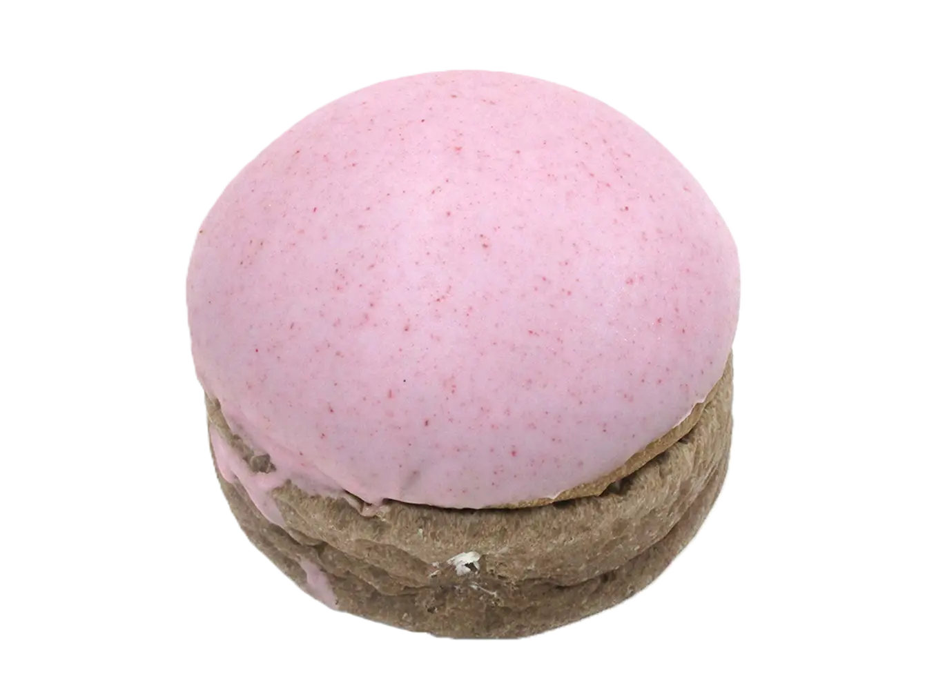 いちごのショコラボウル｜ココア生地にいちごホイップを入れ、いちごコーチングで仕上げた菓子パン