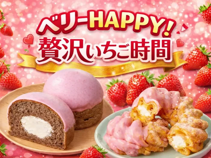ベリーHAPPY！贅沢いちご時間｜宮崎・鹿児島のセブンイレブンパン by モンドール