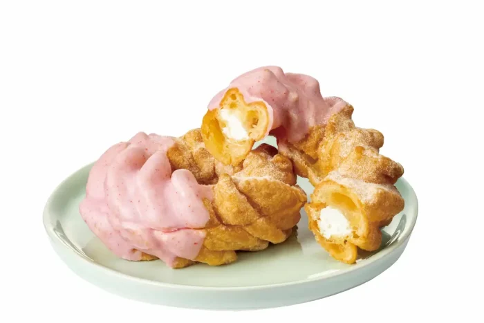 いちごのフレンチクルーラー｜宮崎・鹿児島のセブンイレブンパン by モンドール